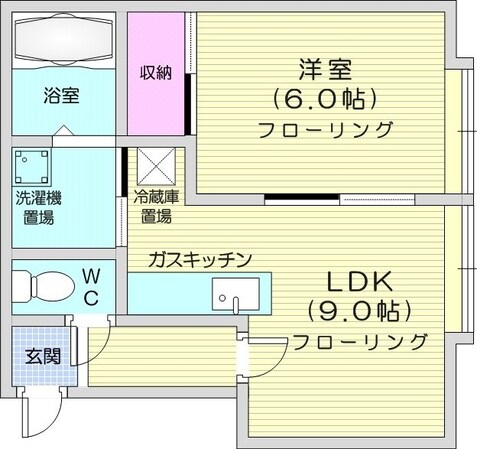 西２８丁目駅 徒歩9分 3階の物件間取画像